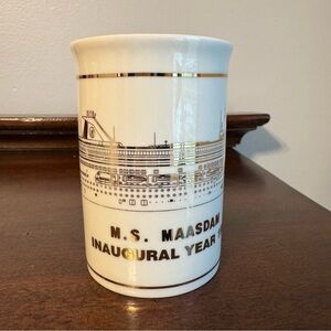 Vintage Inaugural Year 1994 M.S. Maasdam Dunoon Mug Scotland Holland America
